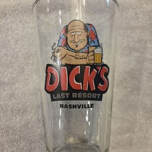 Dick's Last Resort Nashville Tennessee Pint Beer Glass 16oz. Collectible